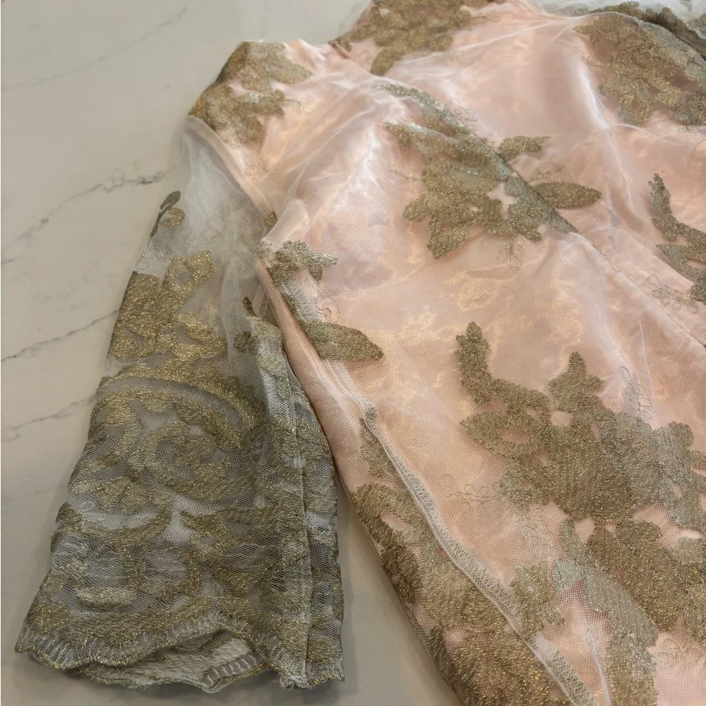 Chasing Fireflies Pink and Gold Dress